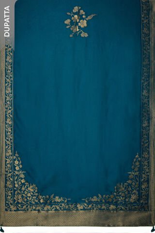 Green Pure Viscose Woven Unstitched Suit Set thumbnail image number null