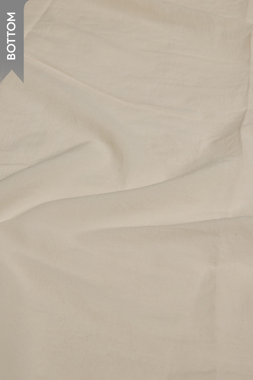 Off White Pure Cotton Jamdani Unstitched Suit Set image number null