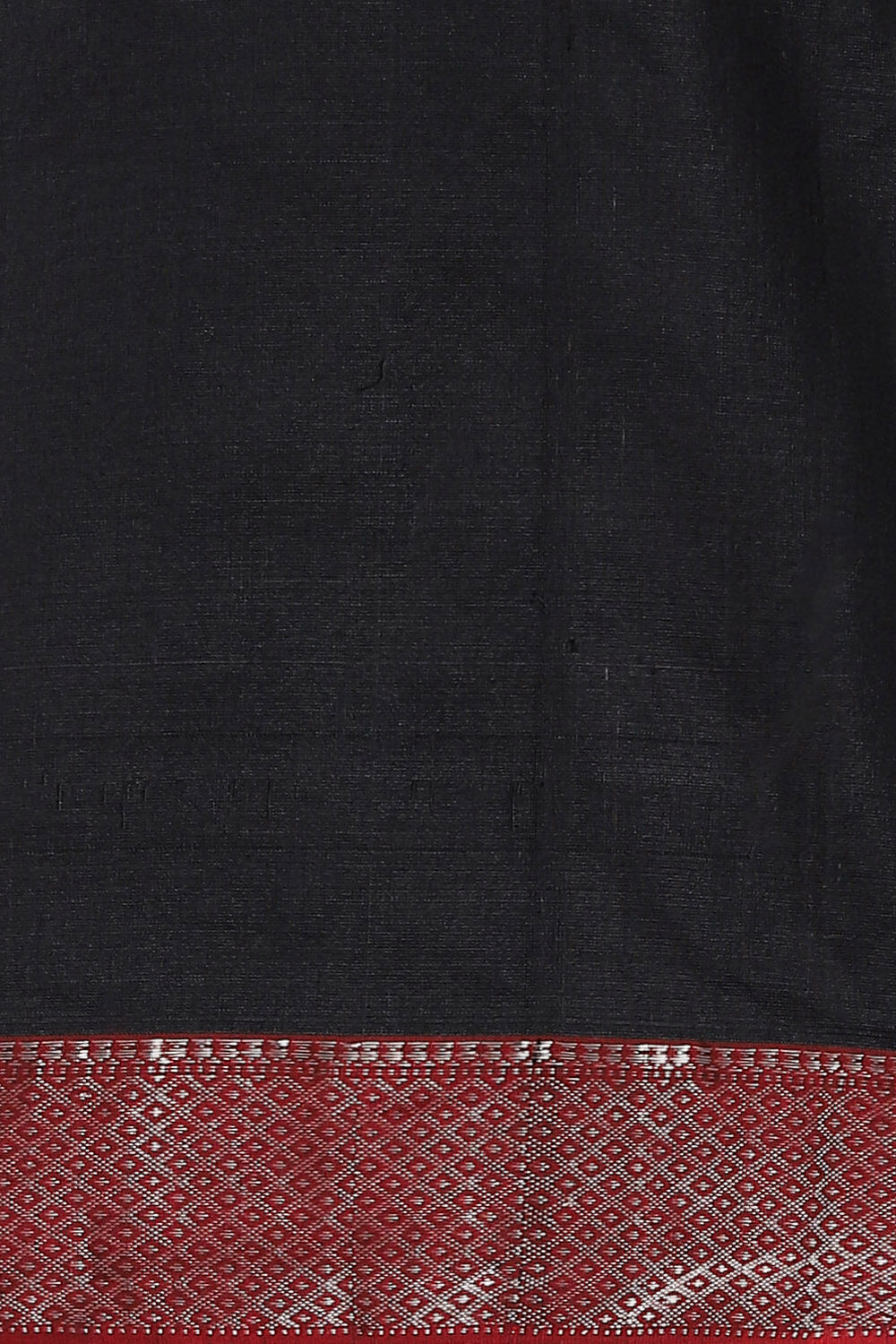 Black Pure Silk Cotton Maheswari Saree image number null