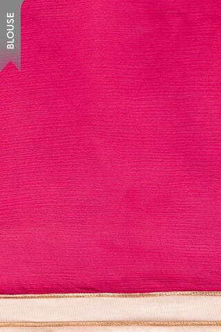 Pink Gota Patti Viscose Chiffon Rajasthan Saree thumbnail image number null