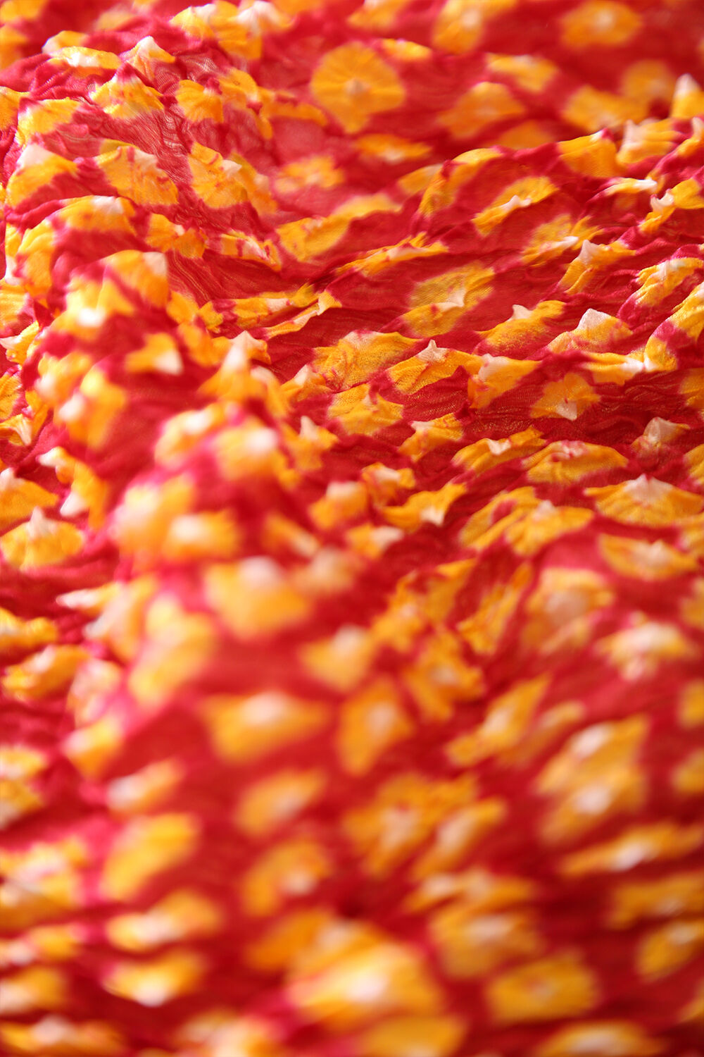 Red Pure Silk Bandhni Stole image number null
