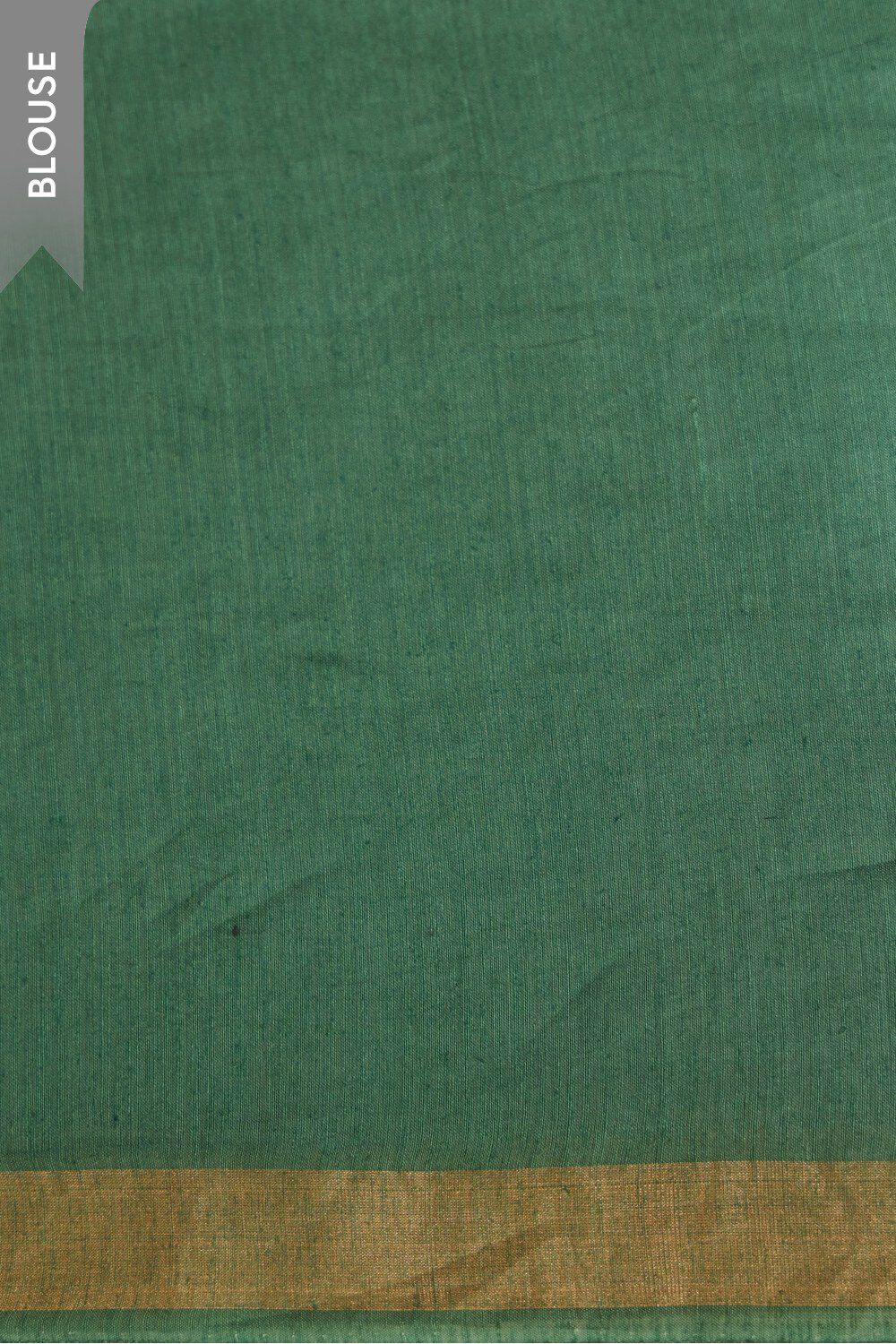 Dark Green Bengal Pure Silk Linen Embroidered Saree image number null