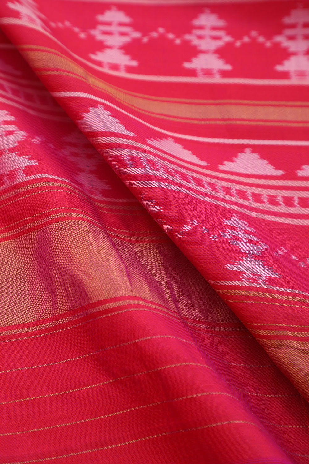 Pink Pure Silk Ikat Patola Saree image number null