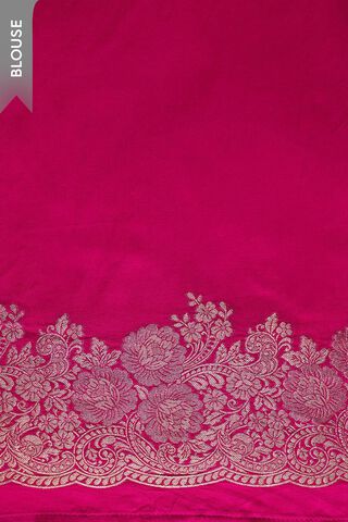 Pink Woven Viscose Satin Saree thumbnail image number null