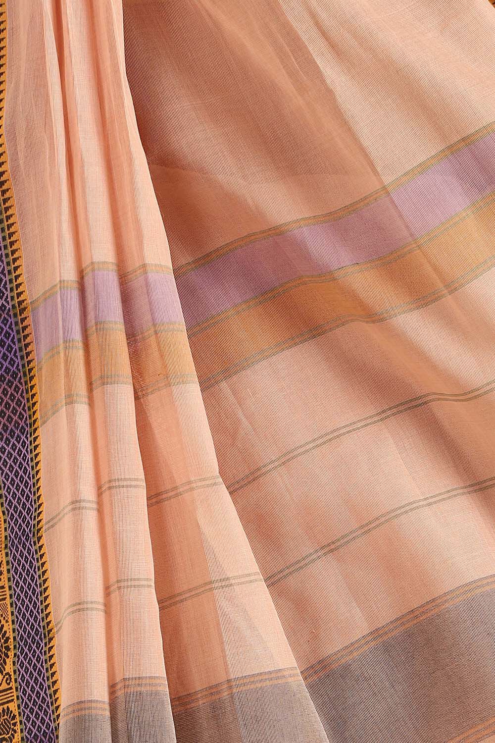 Light Pink Pure Cotton South Saree image number null