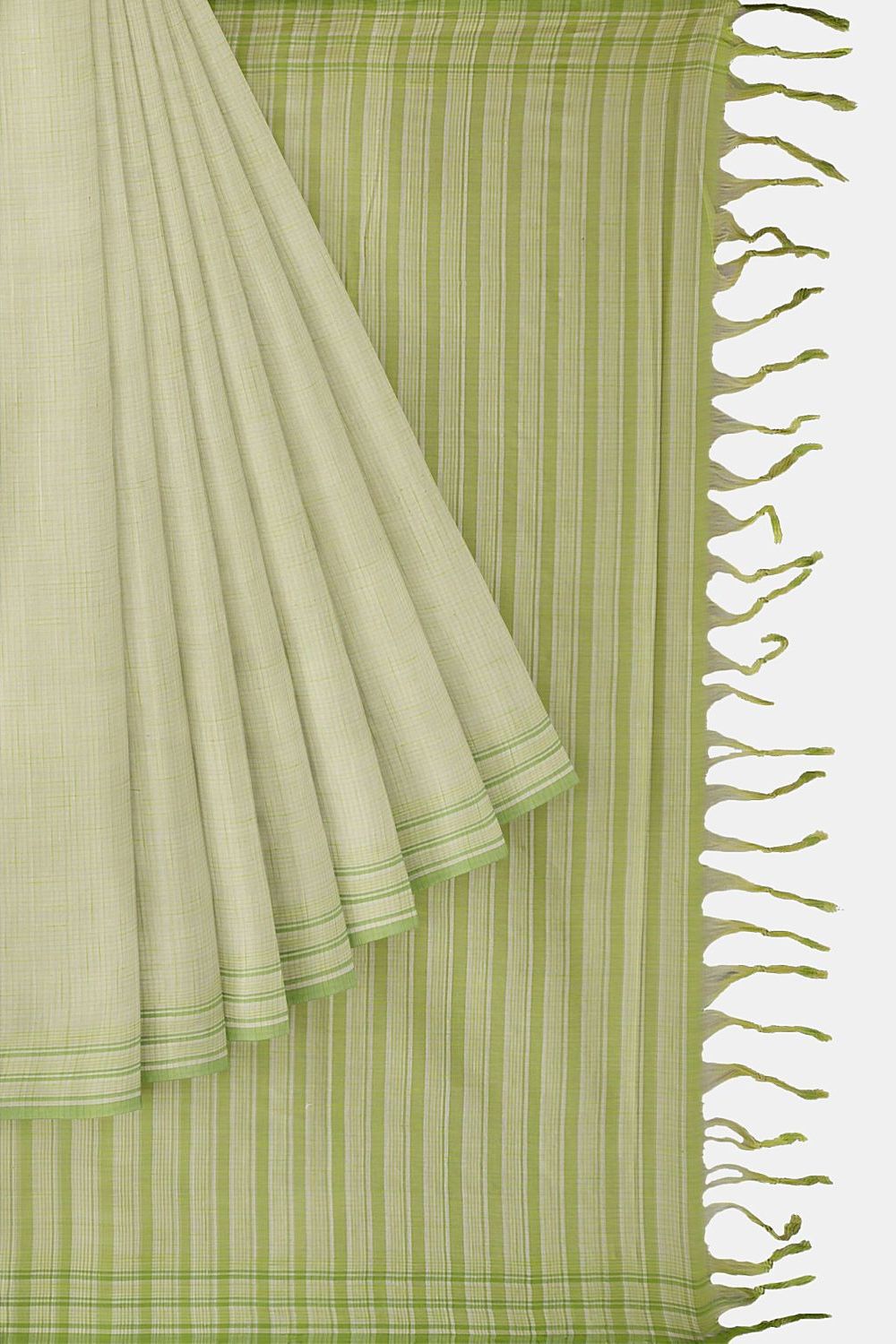 Light Green Pure Cotton South Saree image number null