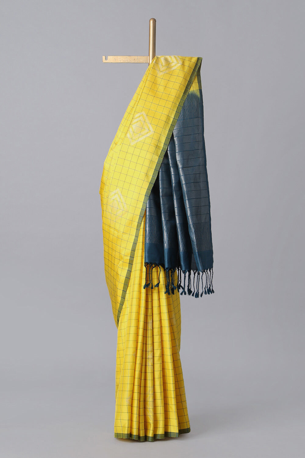 Light Yellow Pure Silk South Saree image number null