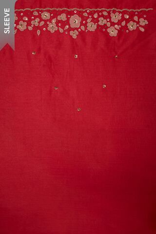 Pink Pure Silk Cotton Embroidered Unstitched Suit Set thumbnail image number null