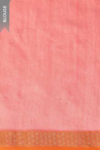 Pink Woven Pure Silk Cotton Maheshwari Saree thumbnail image number null