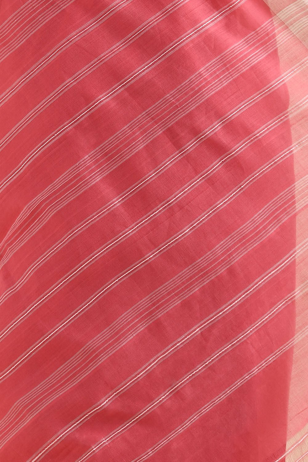 Red Pure Cotton South Saree image number null