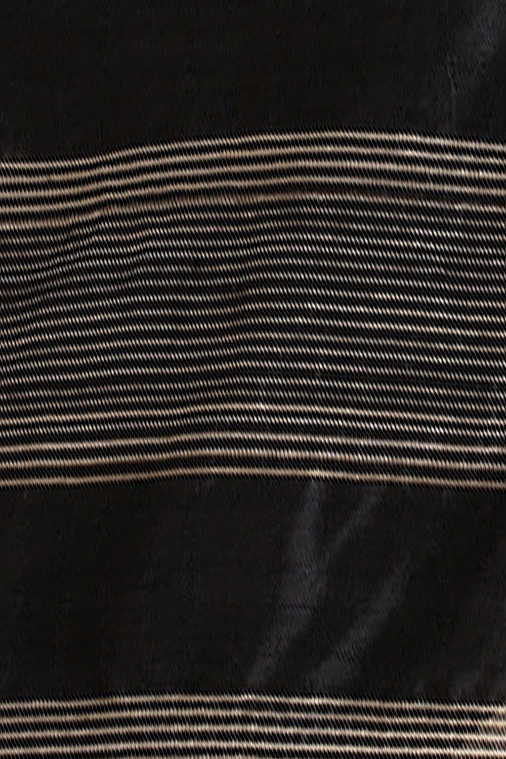 Black Pure Silk Woven Saree image number null