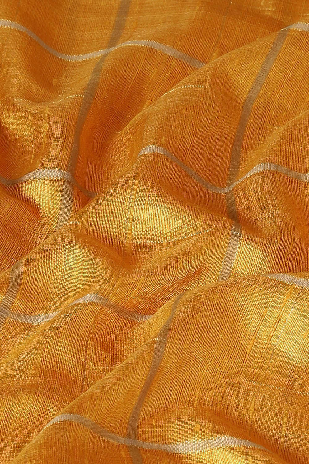 Yellow Pure Tussar Silk Bhagalpuri Saree image number null