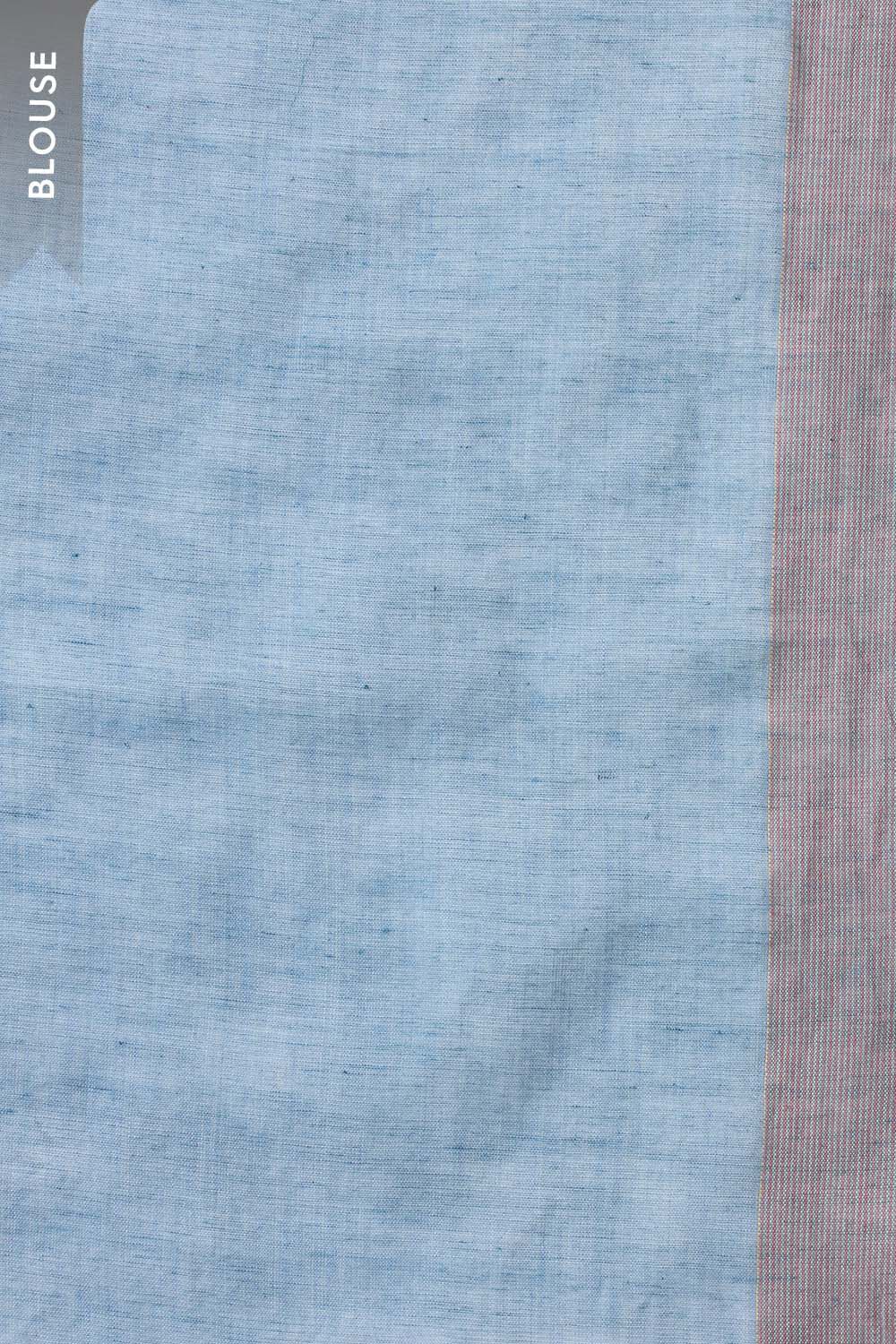 Blue Bengal Pure Cotton Jamdani Saree image number null