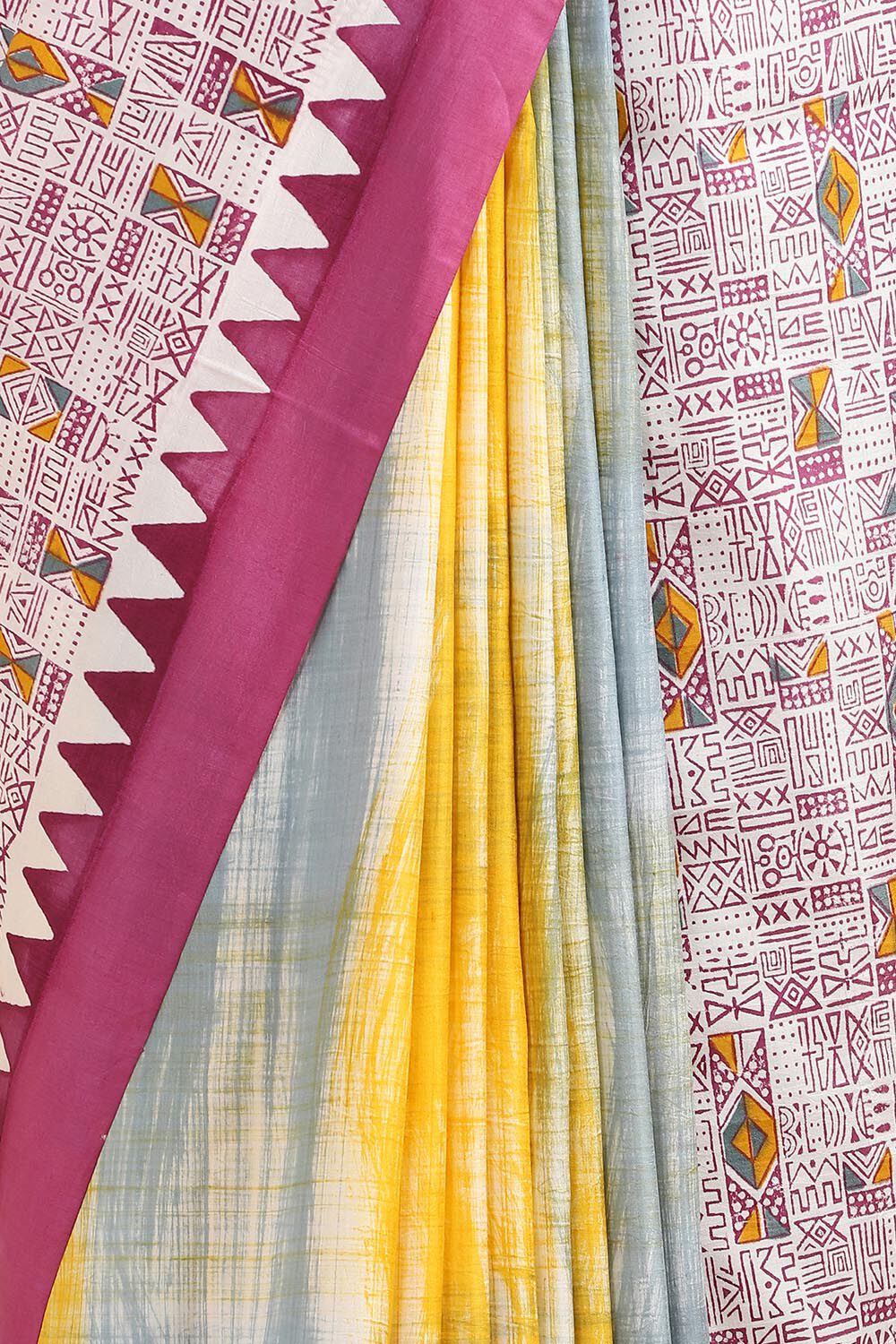 Pink Pure Silk Printed Saree image number null