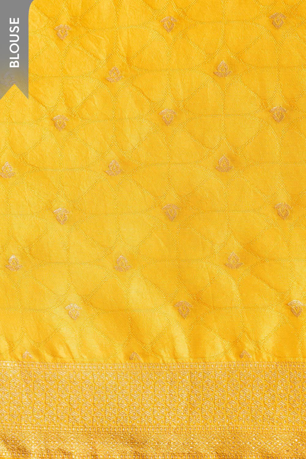 Yellow Pure Viscose Woven Saree image number null
