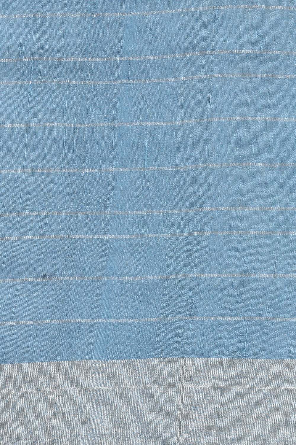 Grey Pure Tussar Silk Bhagalpuri Saree image number null