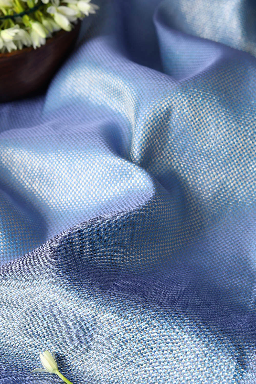 Violet Pure Silk Kanjivaram Saree image number null