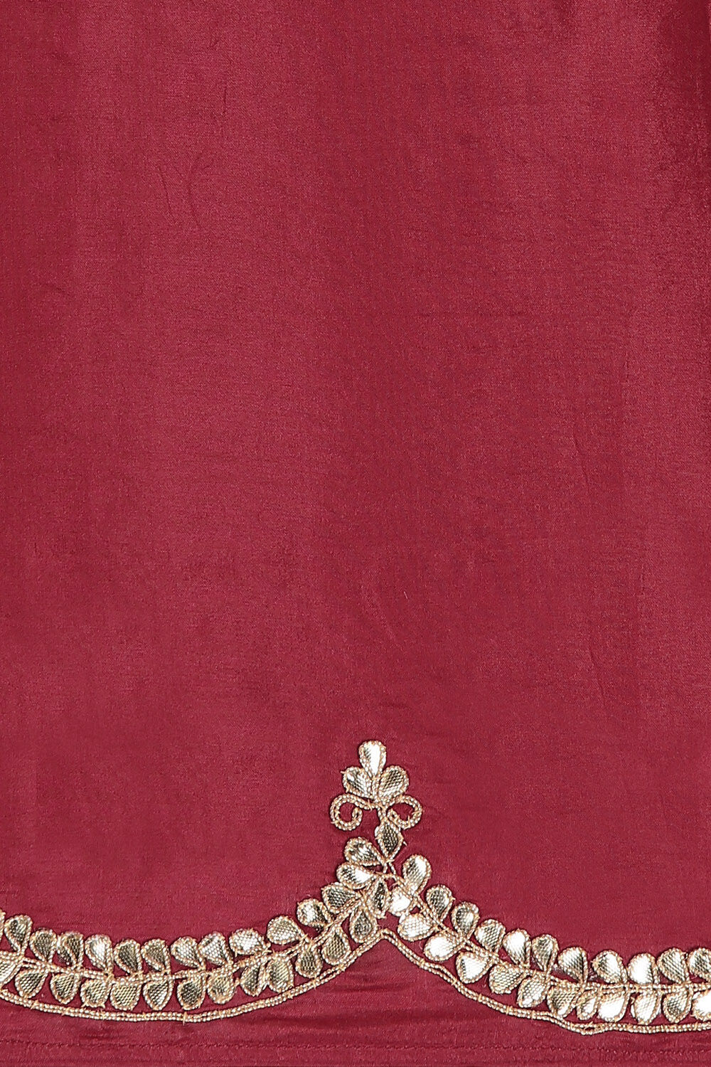 Red Pure Organza Gota Patthi Saree image number null