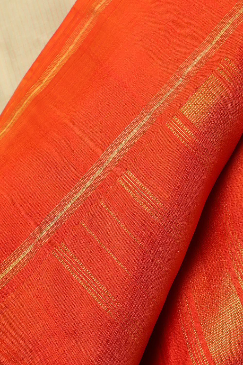 Beige Woven Pure Silk Kanjivaram Saree image number null
