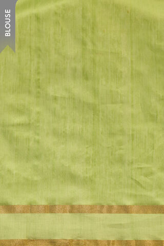 Green Woven Pure Silk Cotton Chanderi Saree thumbnail image number null