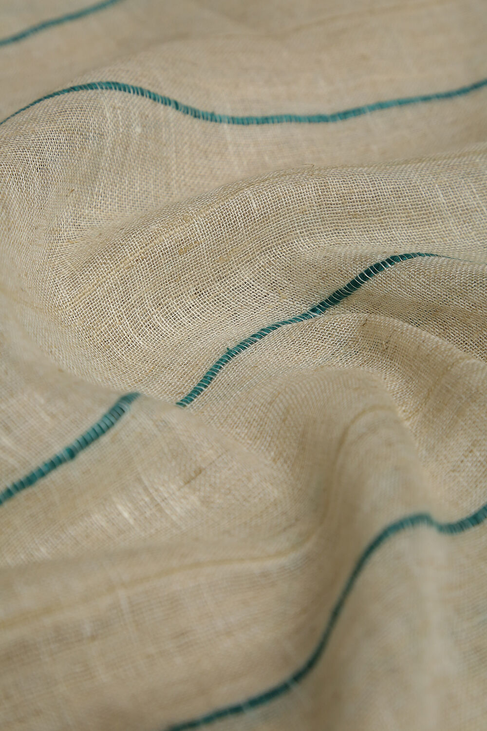 Yellow Bengal Pure Linen Suit Set image number null