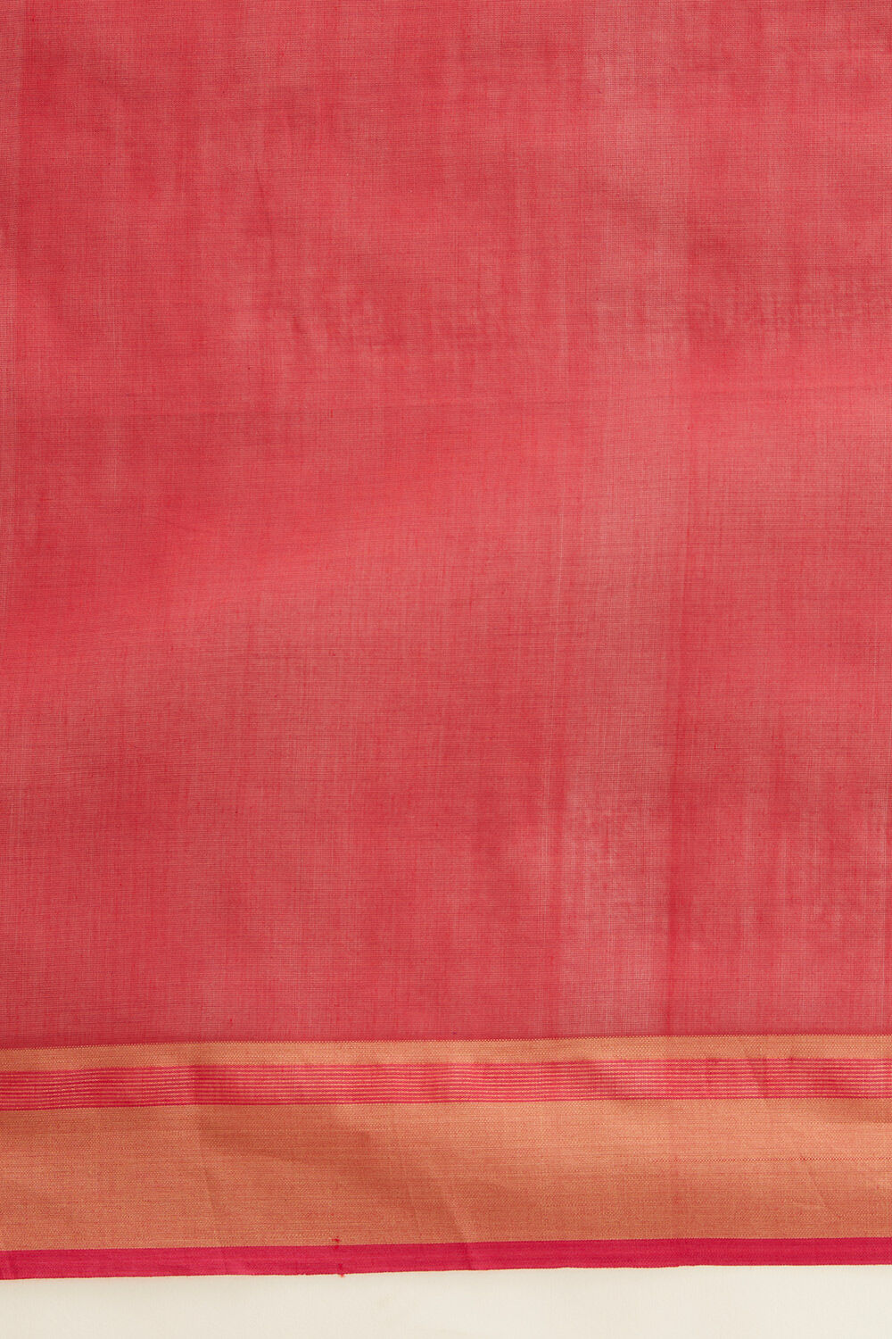 Red Pure Cotton Bengal Saree image number null