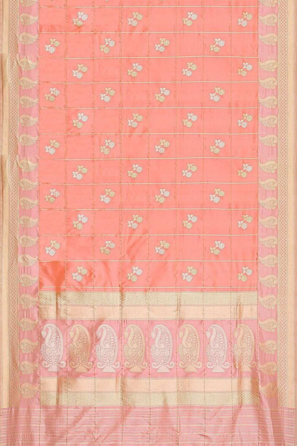 Light Pink Pure Banarasi Silk Sarees image number null