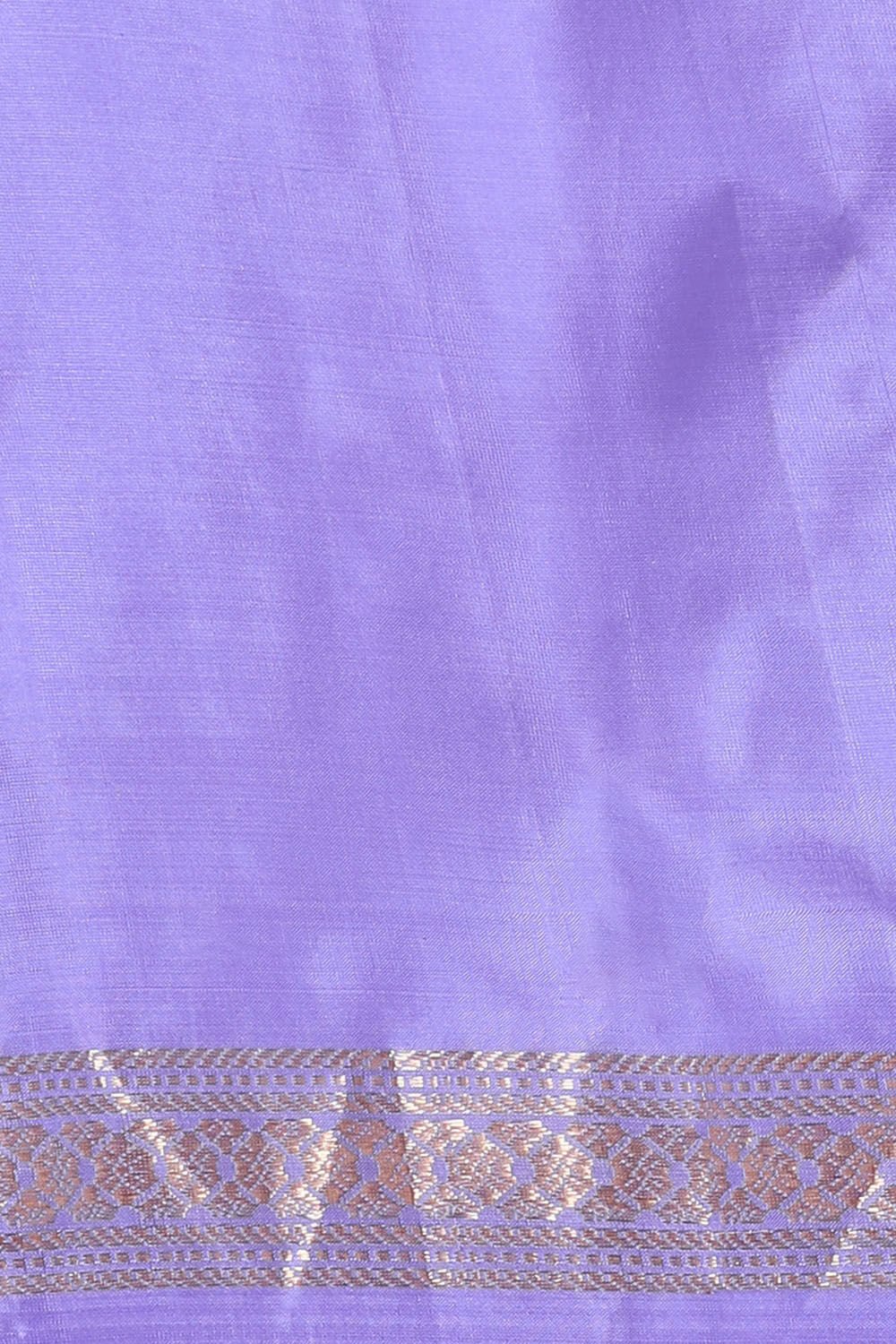 Purple Pure Silk Kanjivaram inspired Saree image number null