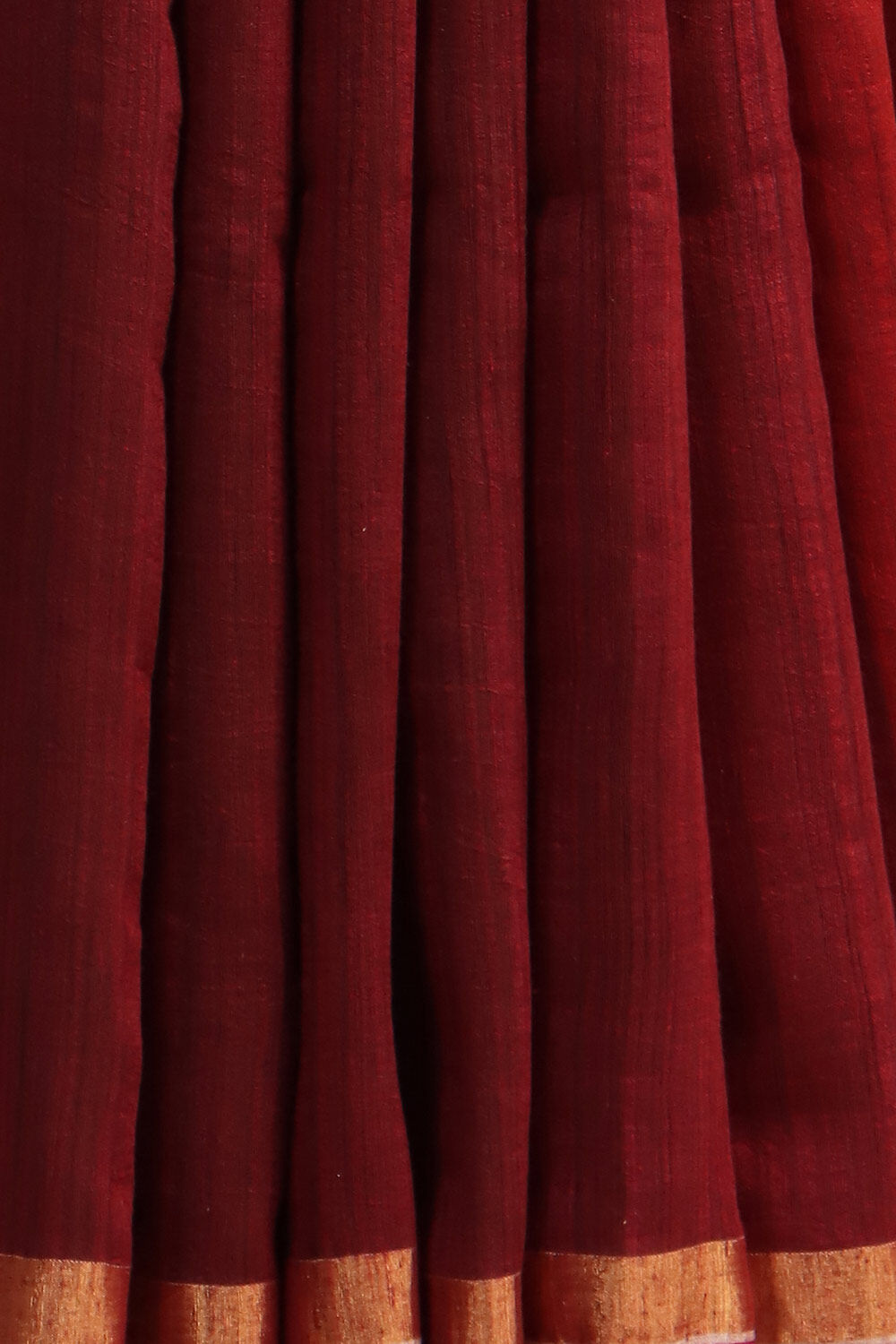 Dark Red Pure Pure Silk Vanya Bengal Saree image number null