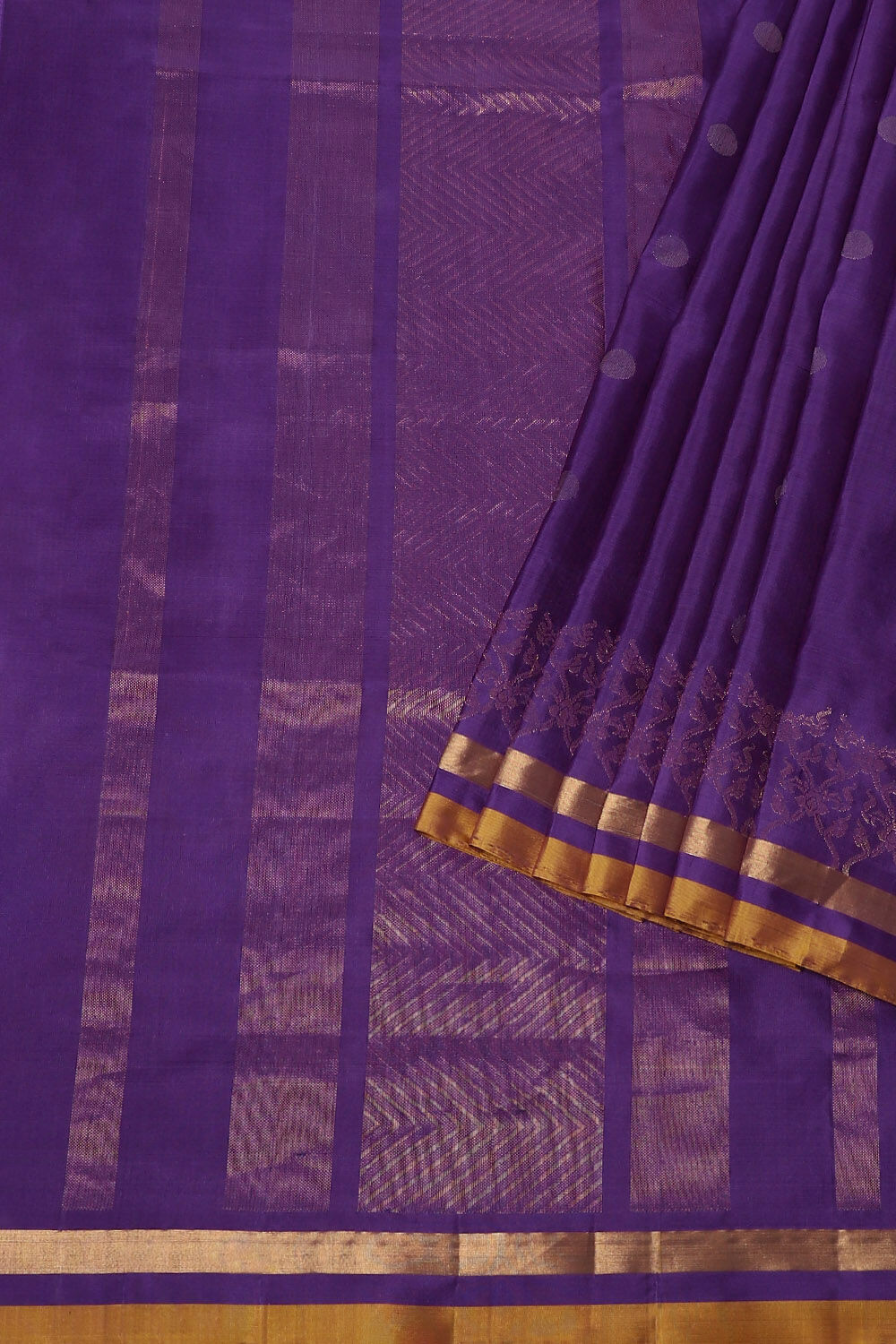 Violet Pure Soft Silk Saree image number null