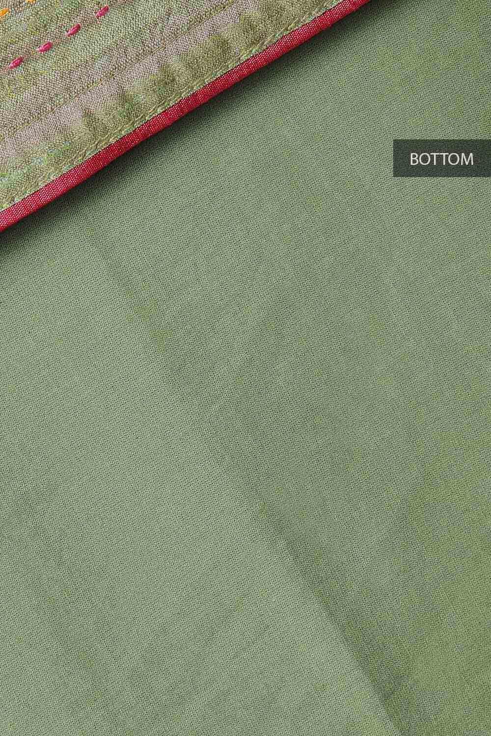 Light Green Embroidery Tussar Suit image number null