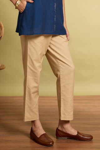 Blue Woven Pure Cotton Short Top thumbnail image number null