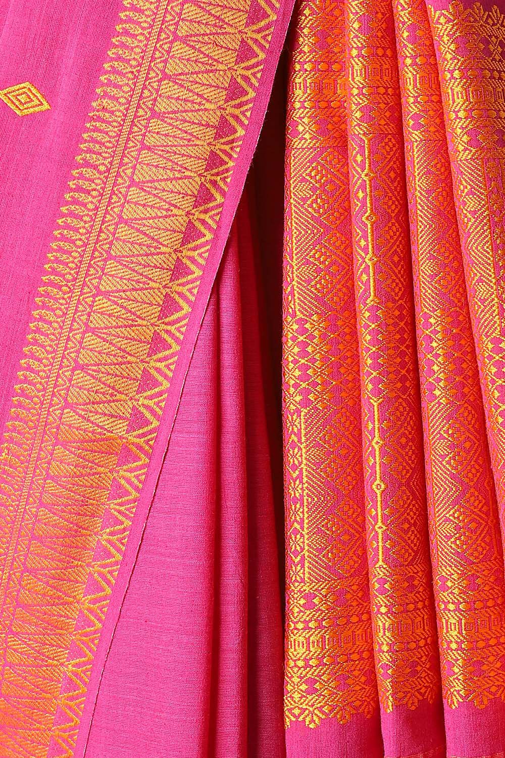 Pink Pure Eri Assam Saree image number null