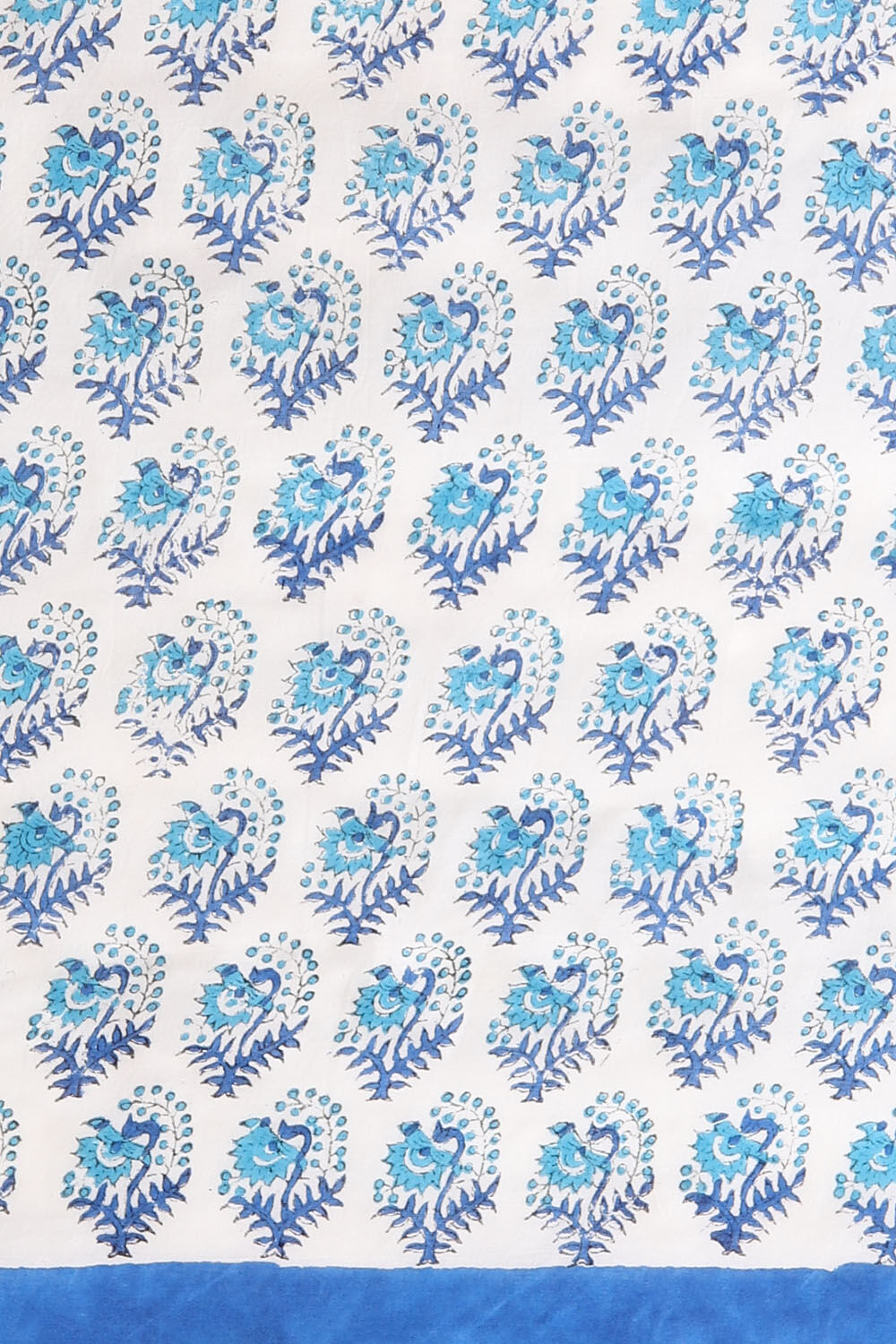 White Pure Cotton Sanganeri Printed Saree image number null