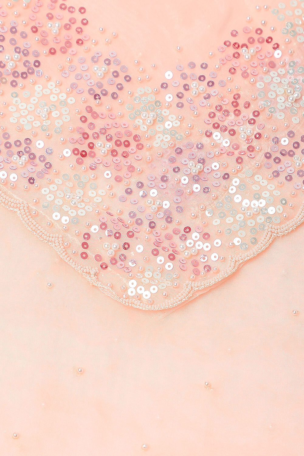 Light Pure Pink Embroidered Saree image number null