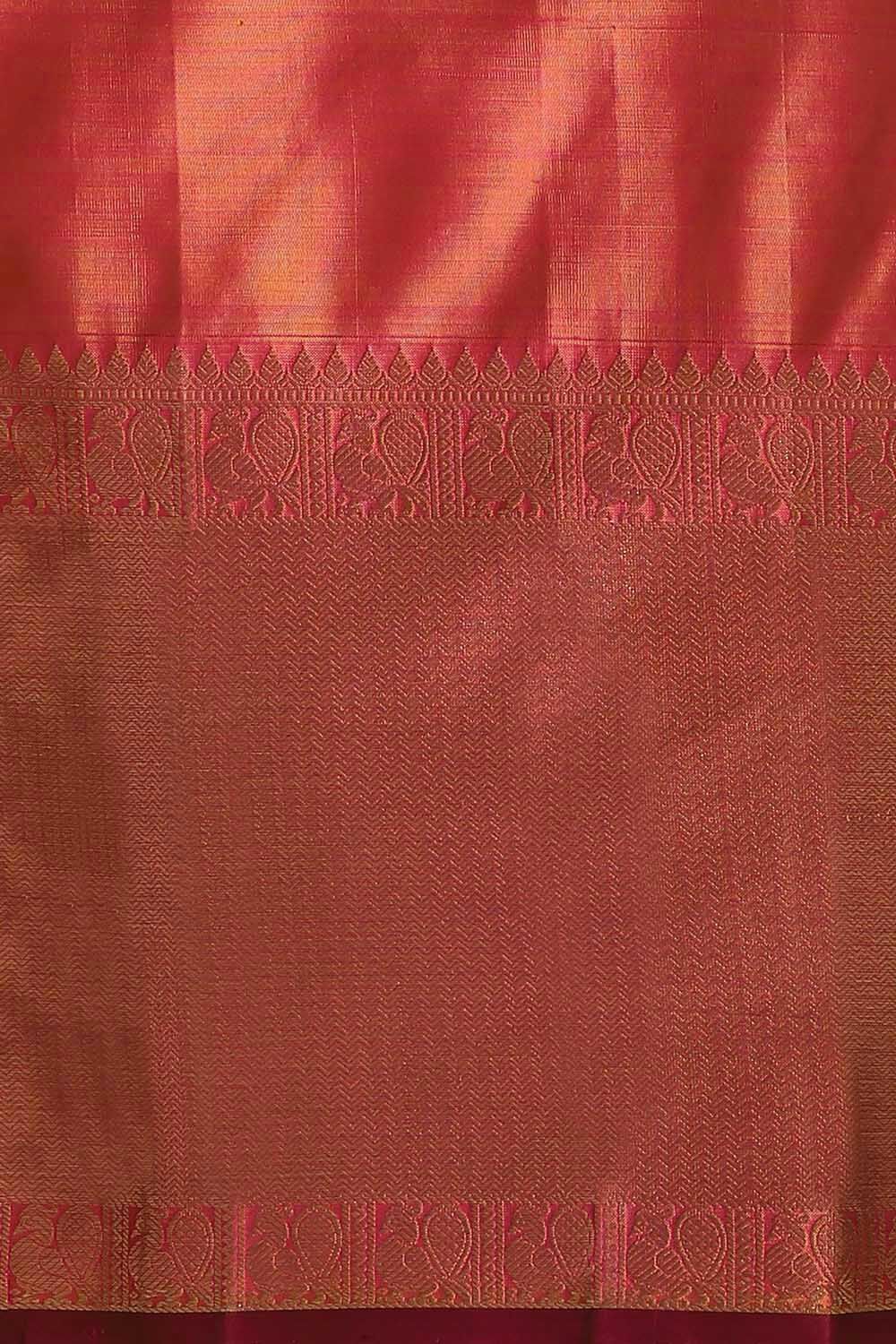 Orange Pure Silk Kanjivaram Saree image number null