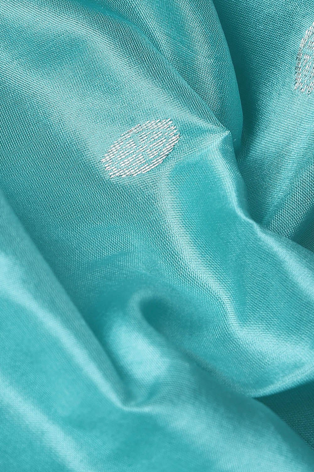 Light Blue Pure Silk Maheswari Saree image number null