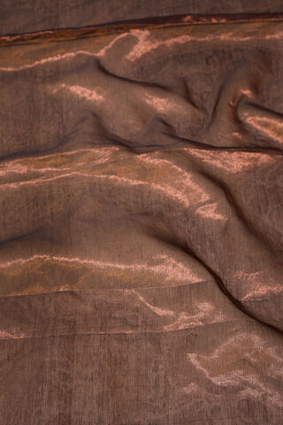 Grey Woven Pure Silk Tissue Maheshwari Saree thumbnail image number null