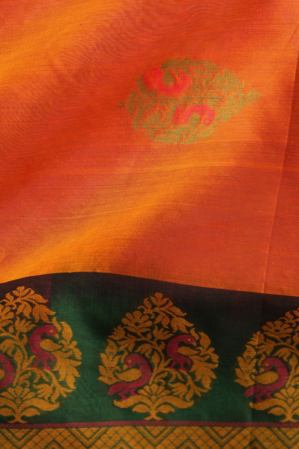 Pink South Pure Silk Cotton Woven Saree image number null