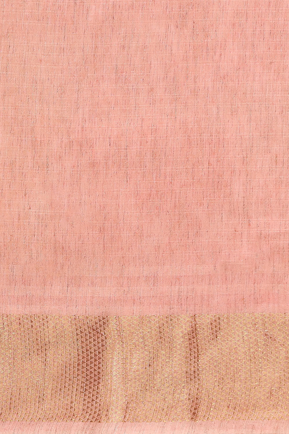 Light Pink Pure Silk Linen Bhagalpuri Saree image number null