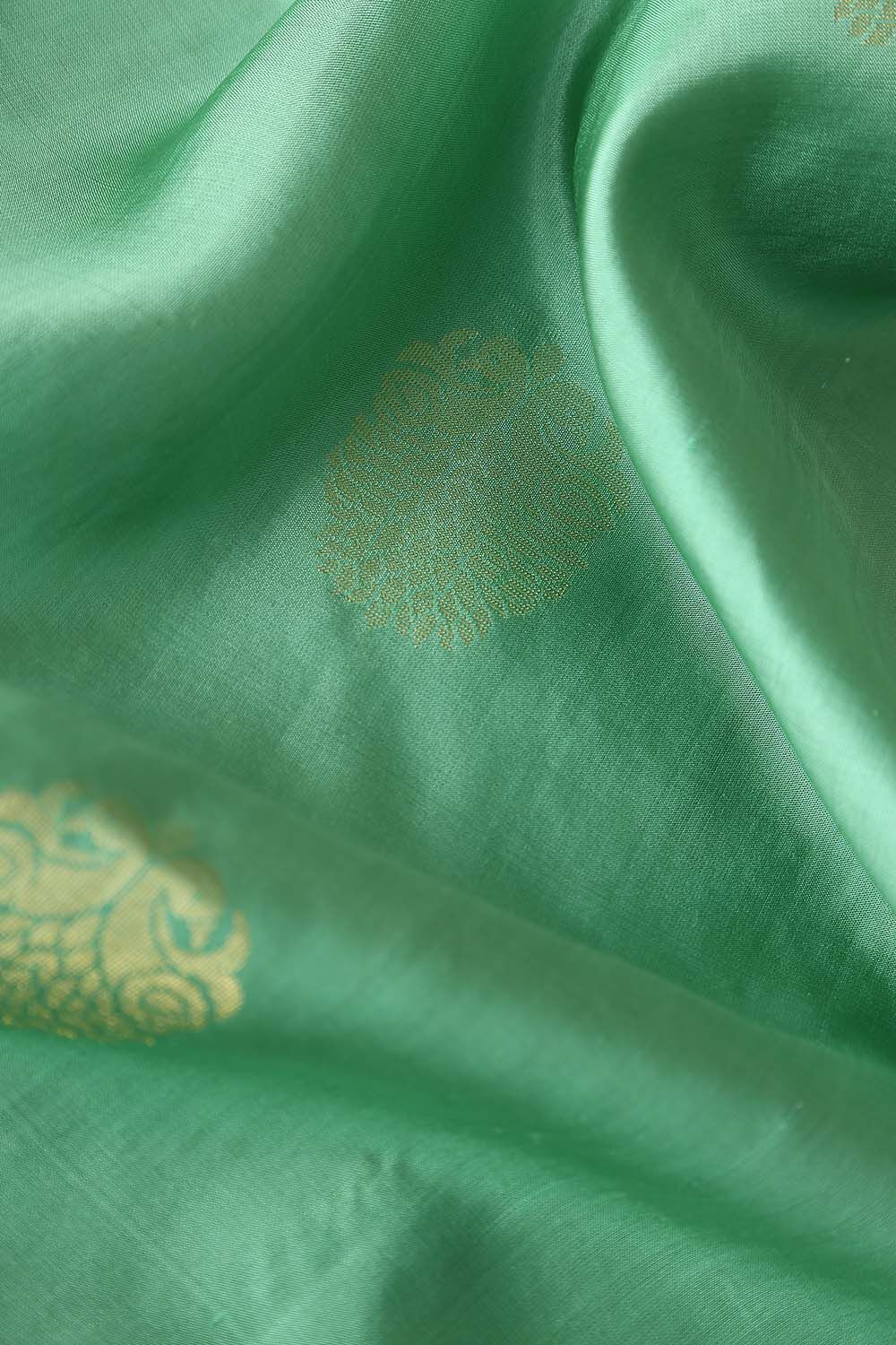 Light Green Pure Silk South Saree image number null