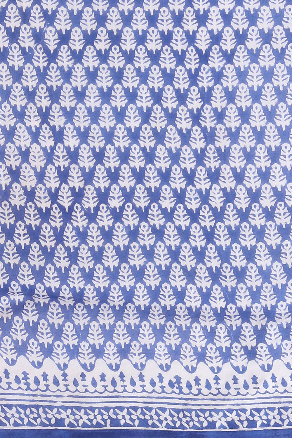 Blue Pure Cotton Sanganeri Printed Saree image number null
