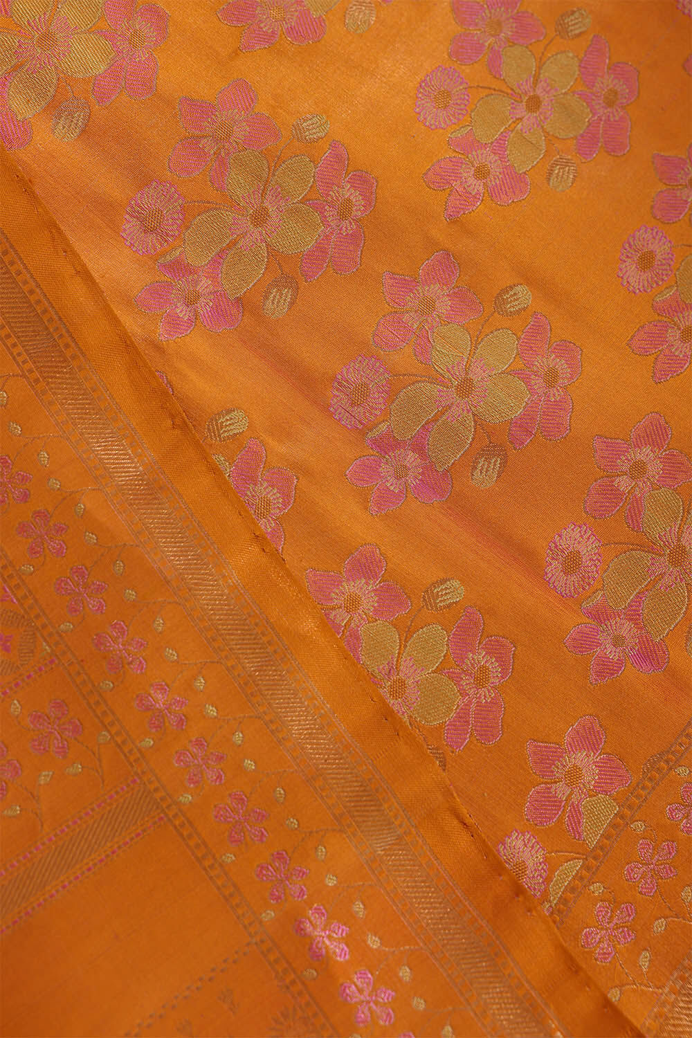 Brown Kanjivaram Tissue Silk Saree image number null