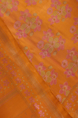 Brown Kanjivaram Tissue Silk Saree thumbnail image number null