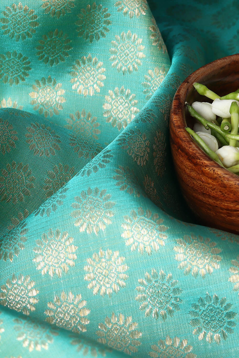 Light Blue Pure Silk Kanjivaram Saree image number null