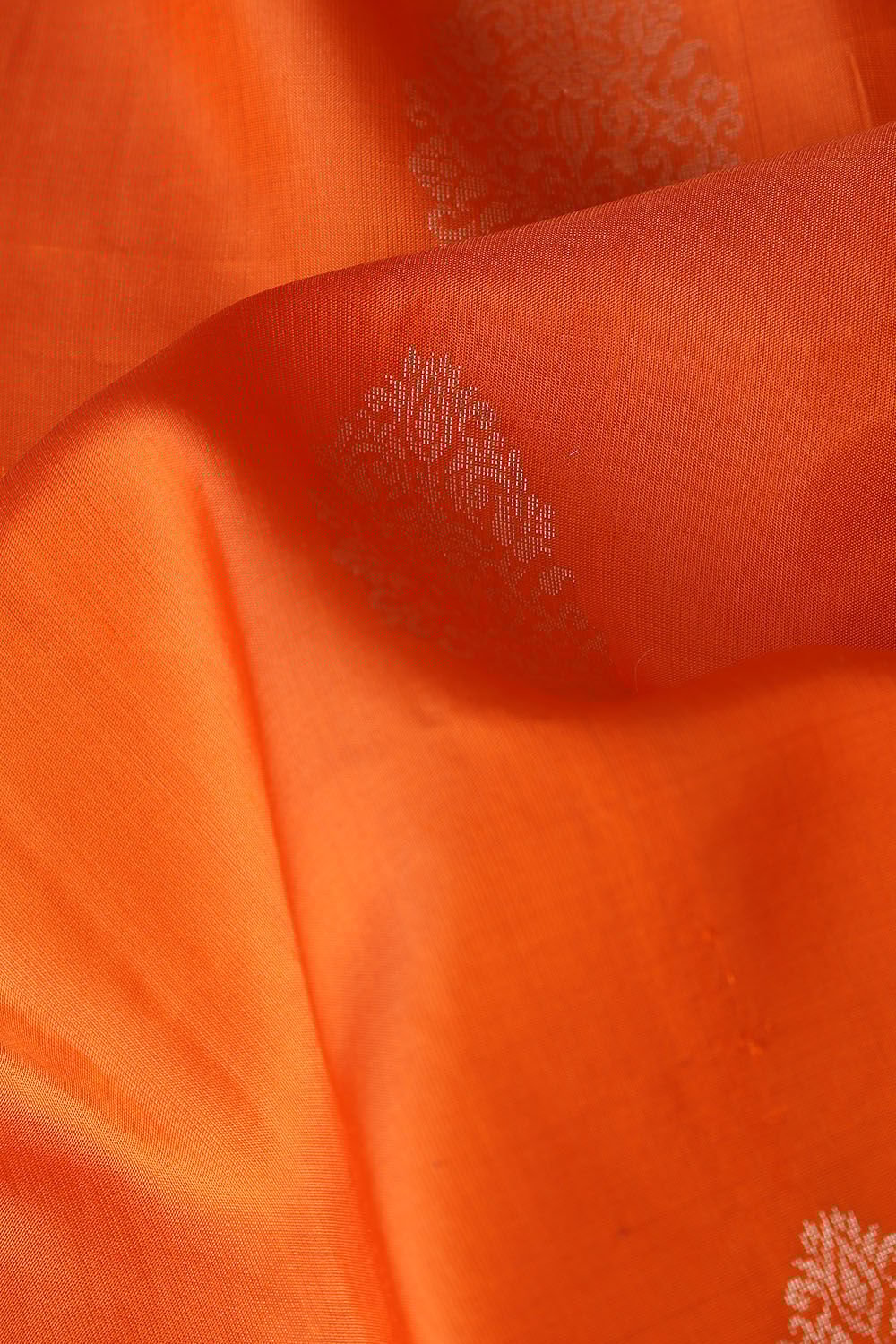 Dark Orange Pure Silk South Saree image number null