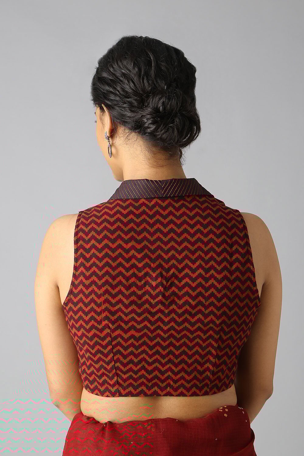 Red Printed Blouse image number null