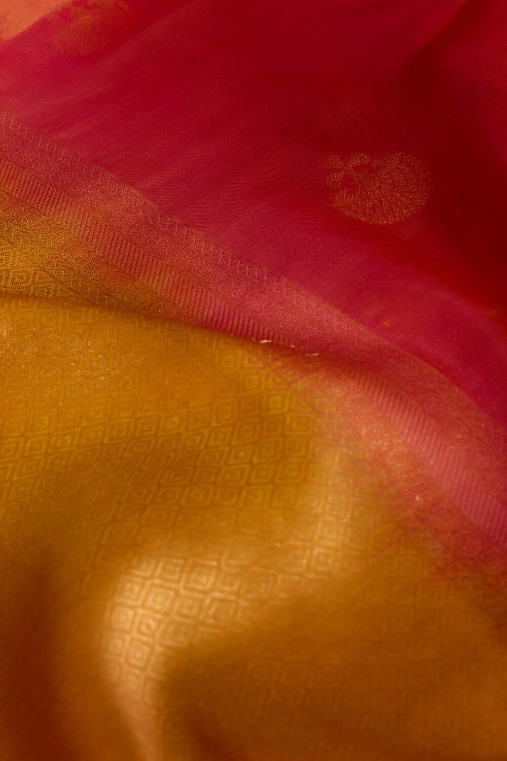 Pink Woven Apsara Silk Viscose Saree image number null