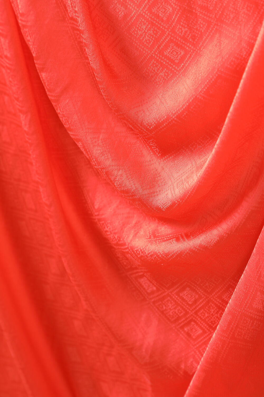 Orange Woven Viscose Luxe Saree image number null