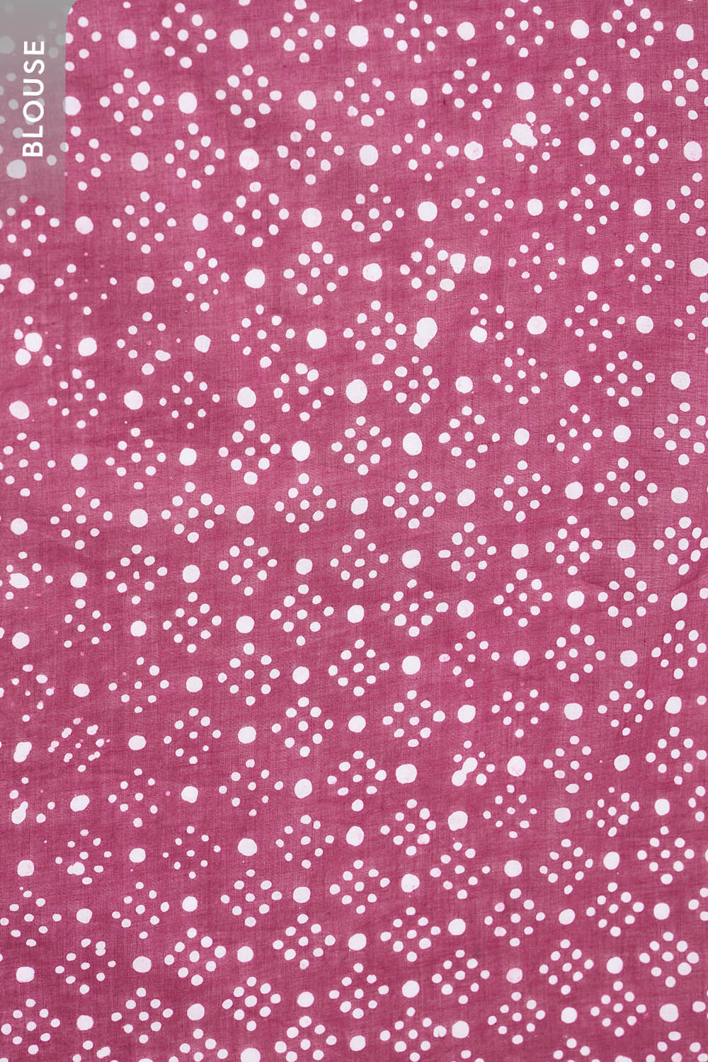 Dark Pink Ujjain Pure Cotton Batik Saree image number null